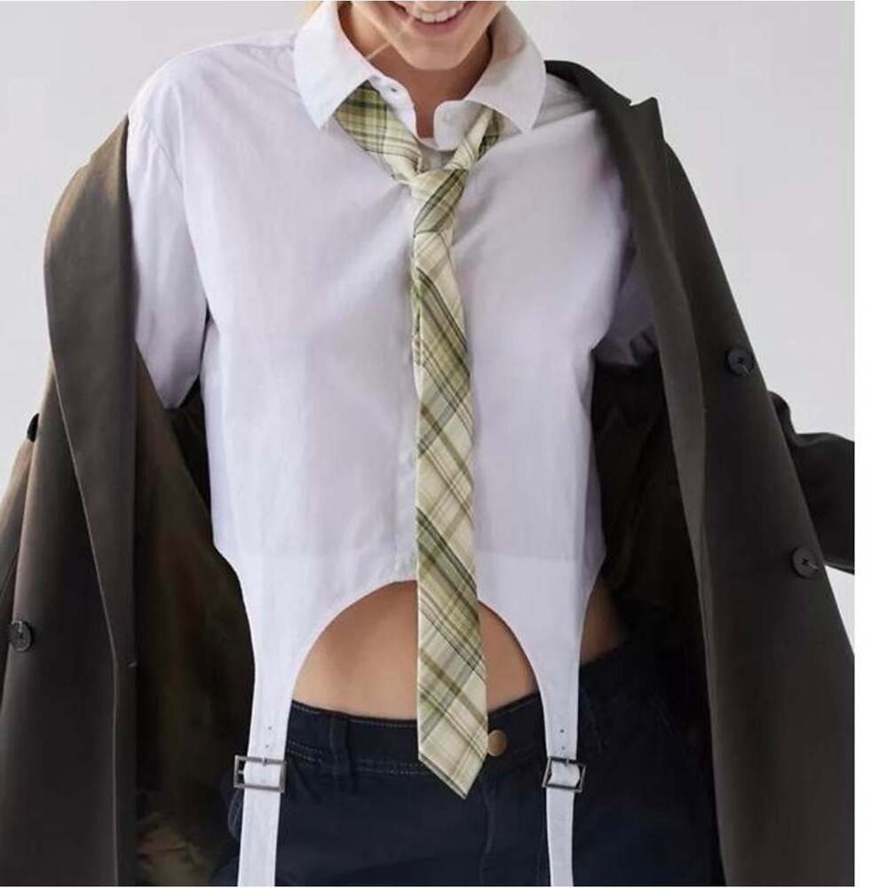 Urban Outfitters Menswear Plaid Necktie in Green